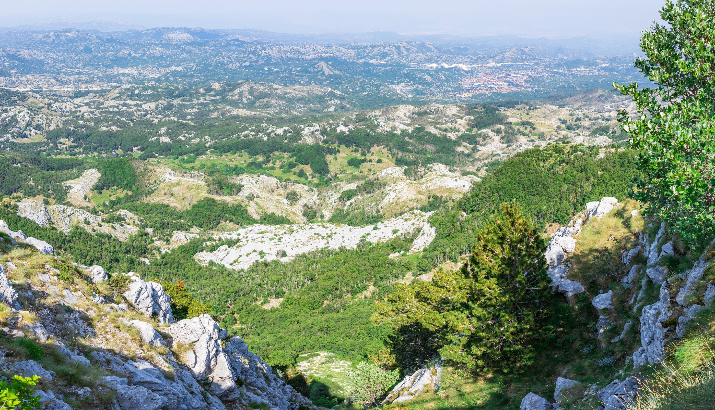 Panoramic view of Lovcen national park in Montenegro